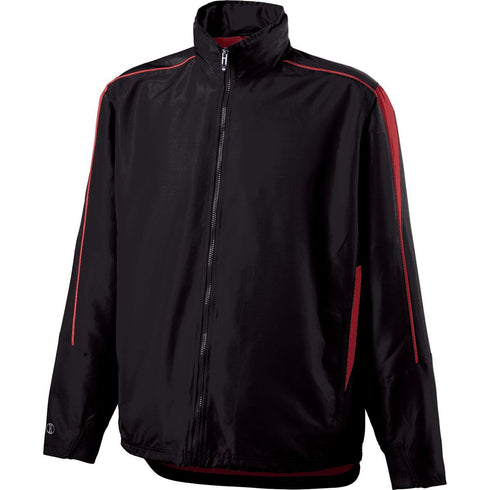 Holloway Youth Aggression Jacket (229262-C), Color 'Black/Scarlet'